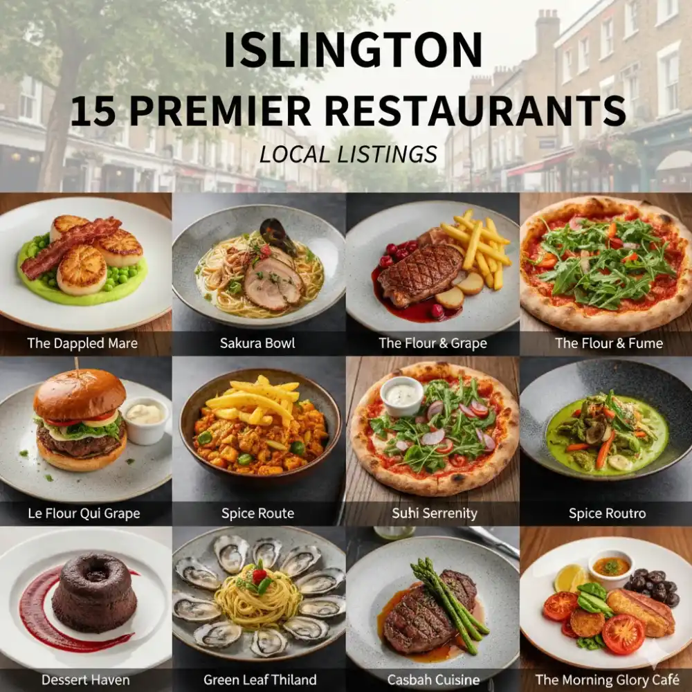 Islington 15 Premier Restaurants Local Listings