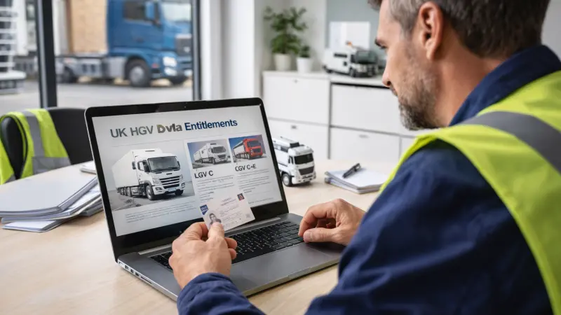 Where to Find Information About UK DVLA Heavy Goods Vehicle Entitlements?