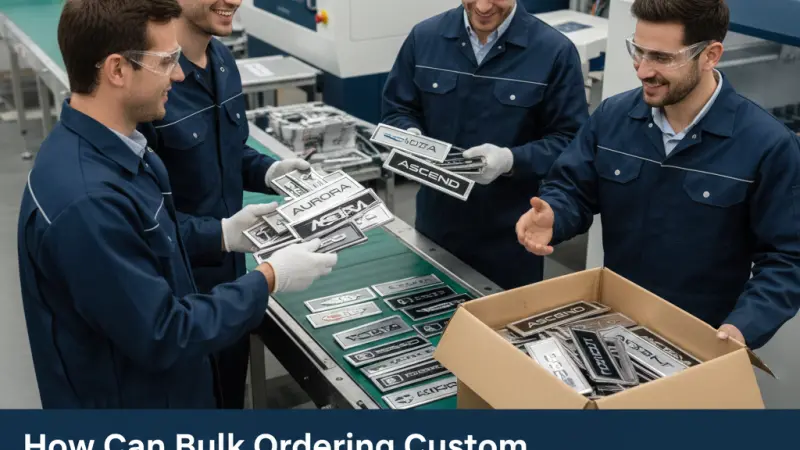 How Can Bulk Ordering Custom Automotive Nameplates Save You Money?