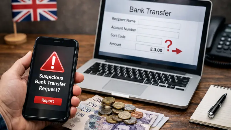 When Should You Report Suspicious UK Bank Transfer Requests?