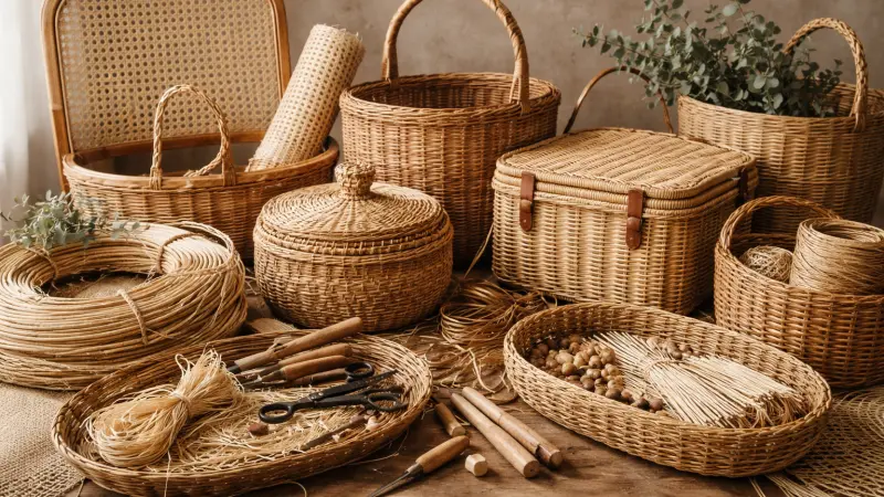 Cane Goods & Basketware: Craftsmanship, Materials & Suppliers