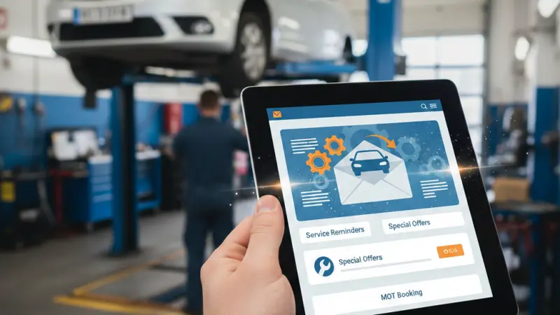 Email Marketing  for MOT Tester in Glasgow Retain Leads