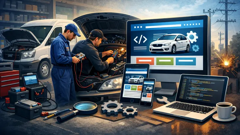Website Development for Auto Electricians Glasgow  Lead Gen