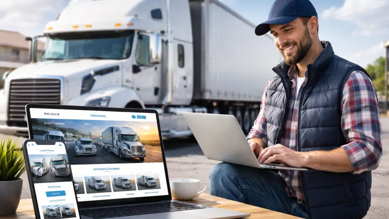 Website Designing  for HGV Drivers in Glasgow