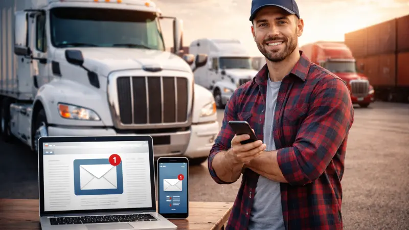 Email Marketing  for HGV Drivers in Glasgow