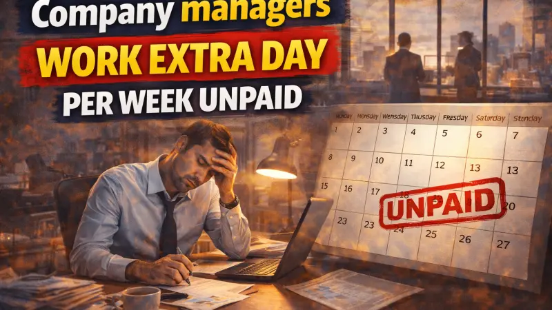 Managers Unpaid Overtime: The One Day per Week Gap