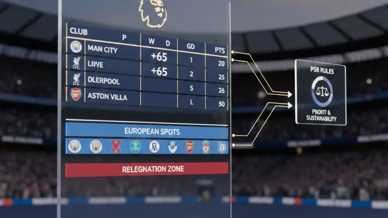 Premier League Table Explained: Goal Difference, European Spots & PSR Rules
