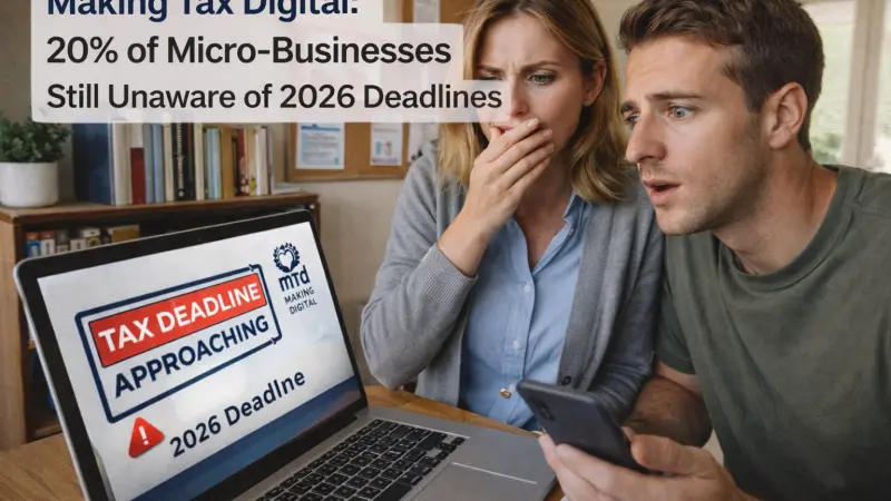 Making Tax Digital 2026: 20% of Micro-Businesses Unaware of Deadlines