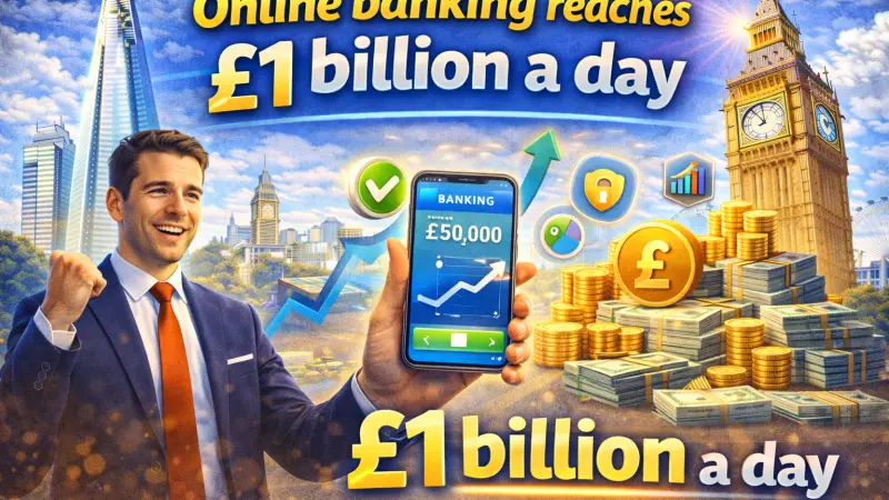 Online Banking Reaches £1 Billion a Day in the UK
