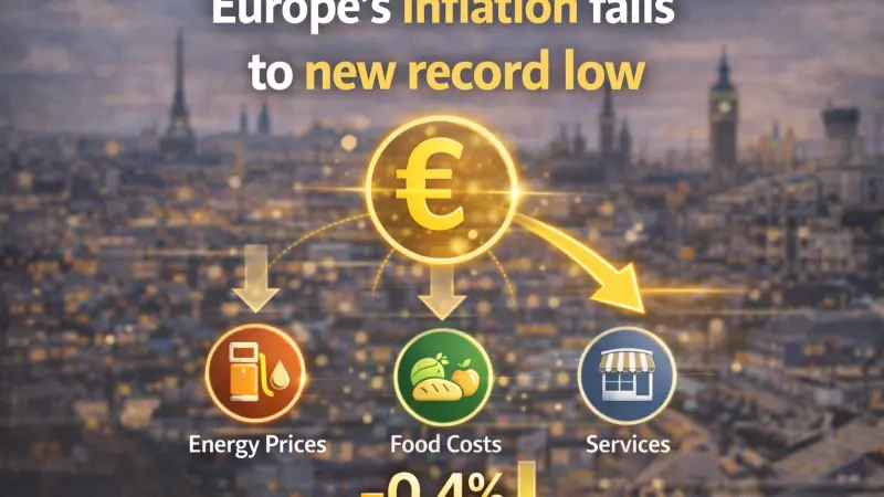 Europe Inflation Falls to a New Record Low