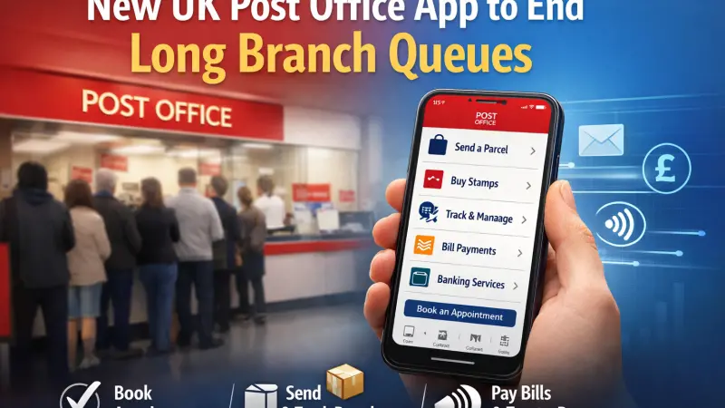 New UK Post Office App to End Long Branch Queues