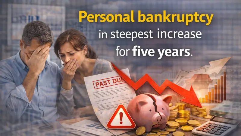 Personal Bankruptcy Sees Steepest Rise in Five Years