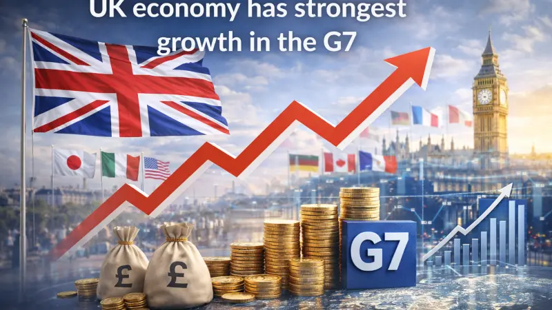 UK Economy Records Strongest Growth in the G7