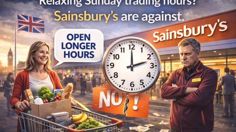 Sainsbury Opposes Relaxing Sunday Trading Hours