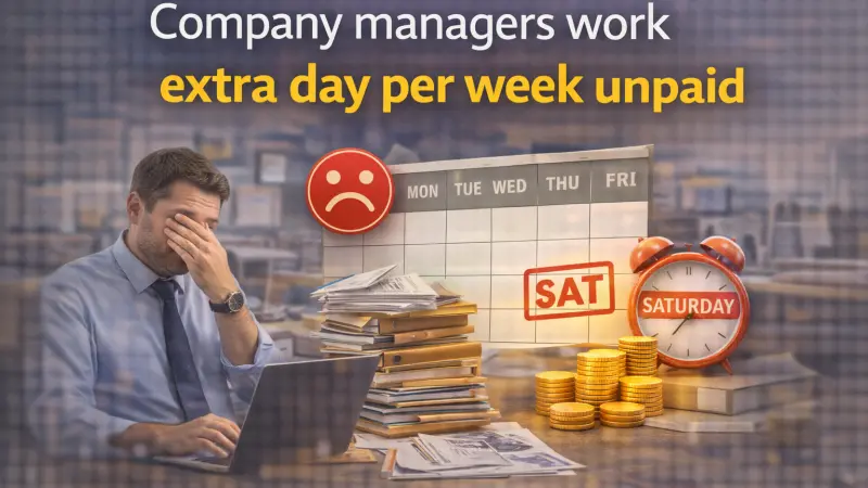 Company Managers Work Extra Day Unpaid