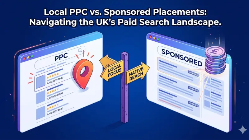 Local PPC versus Sponsored Placements in UK Search Ads