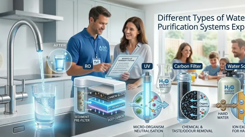 Water Purification Systems Types for UK Homes Explained
