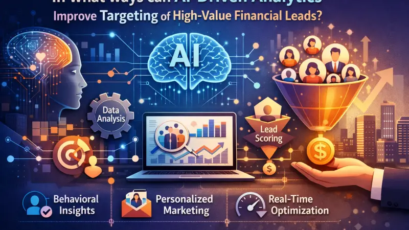 In what ways can AI-driven analytics improve targeting of high-value financial leads