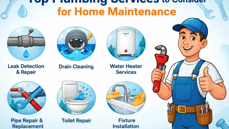 Top Plumbing Services to Consider for Home Maintenance