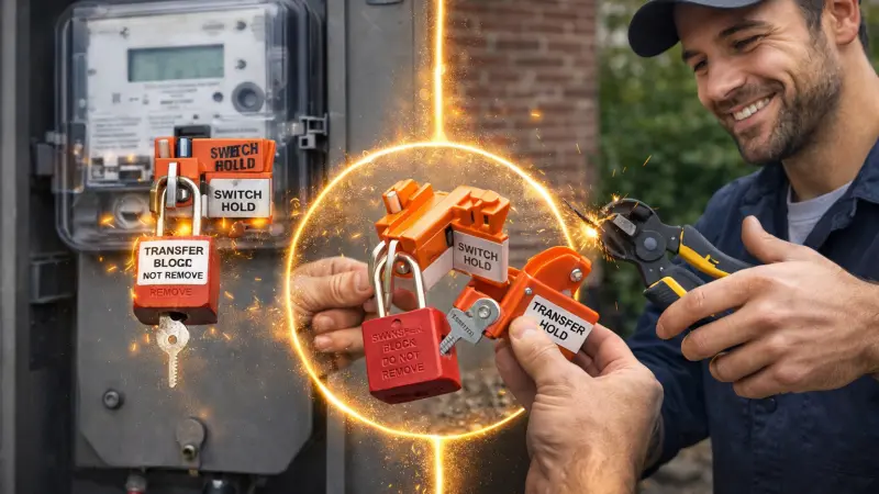 Switch Hold on Electric Meter How to Remove a Transfer Block