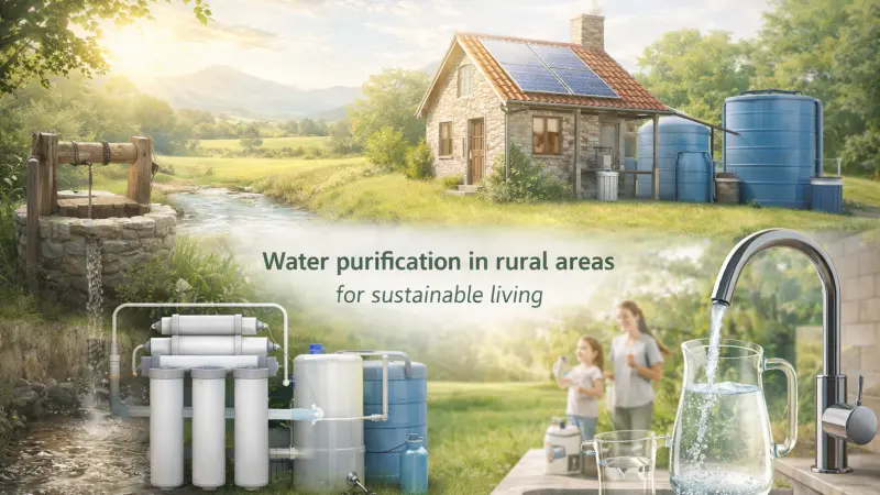 Water purification in rural areas ensures health and safety