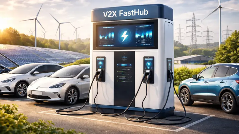 UK V2X FastHub Guide EV Technology for National Grid Stability