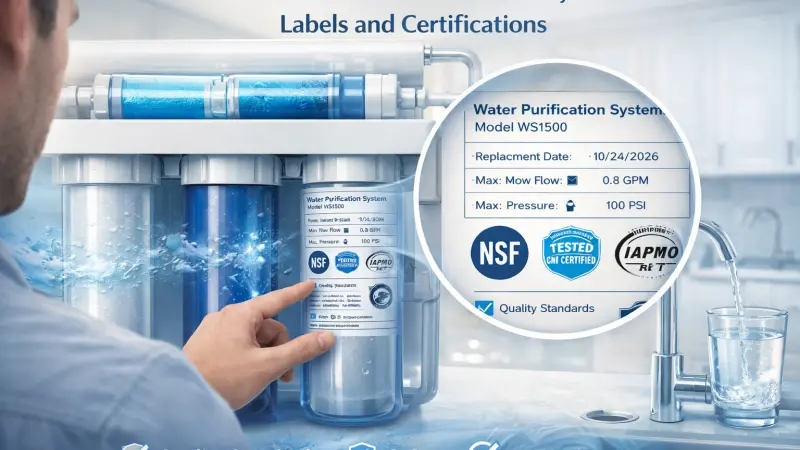 Guide to Reading Water Purification Labels and UK Safety Certifications