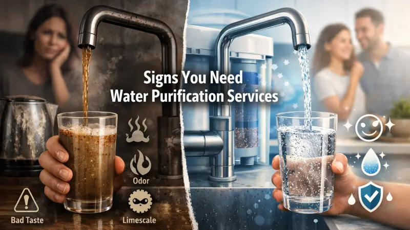 Water purification services signs you need to look out for