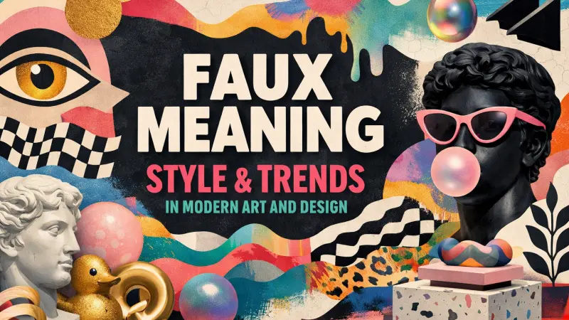 Faux Meaning Style Trends in Modern Art and Design