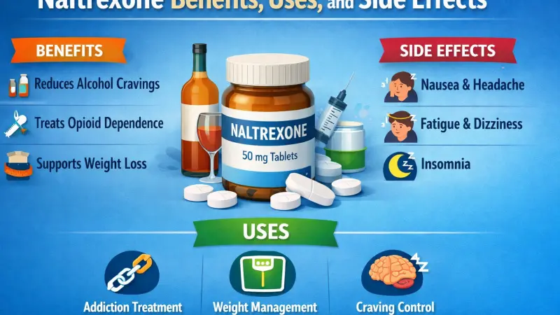 Naltrexone Benefits Uses and Side Effects Explained