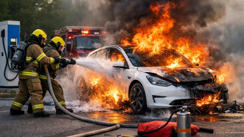 EV Fire Safety UK Expert Guide to Lithium-Ion Battery Fires