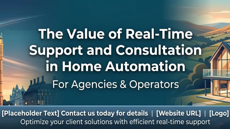 The Value of Real Time Support and Consultation in Home Automation