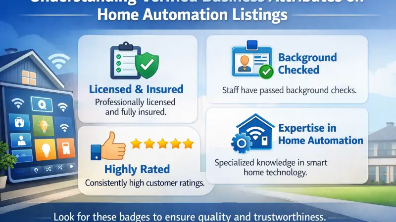 Understanding Verified Business Attributes on Home Automation Listings