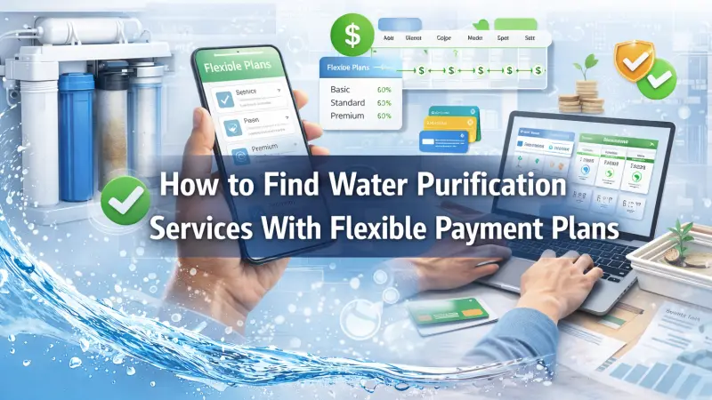 How to Find Water Purification Services With Flexible Payment Plans