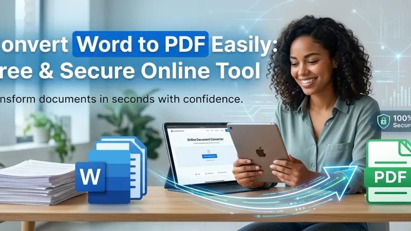 Convert Word to PDF Easily Your Guide to Free Secure Online Tools