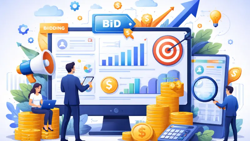 Algorithmic Bidding Strategies for Financial Services Advertising