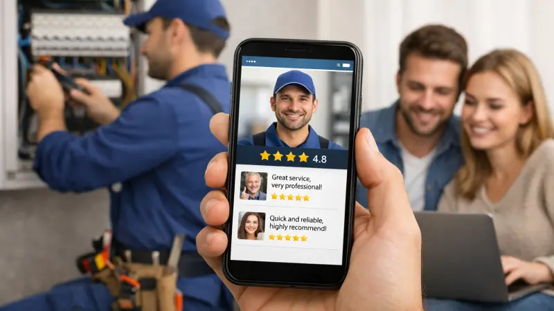 Social Proof Leveraging Reviews to Drive Electrical Service Sales