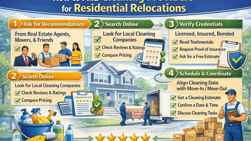 Finding Cleaning Providers for Residential Relocations