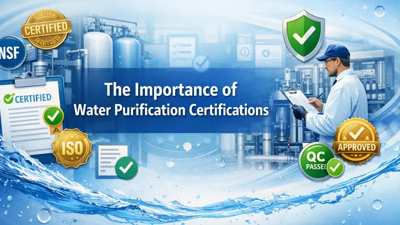 The Importance of Water Purification Certifications and Standards