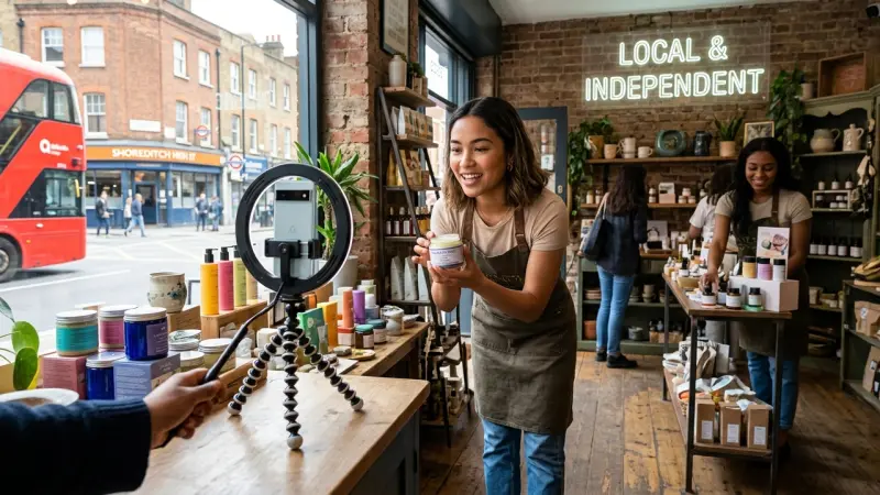 How to use TikTok for a local London retail shop