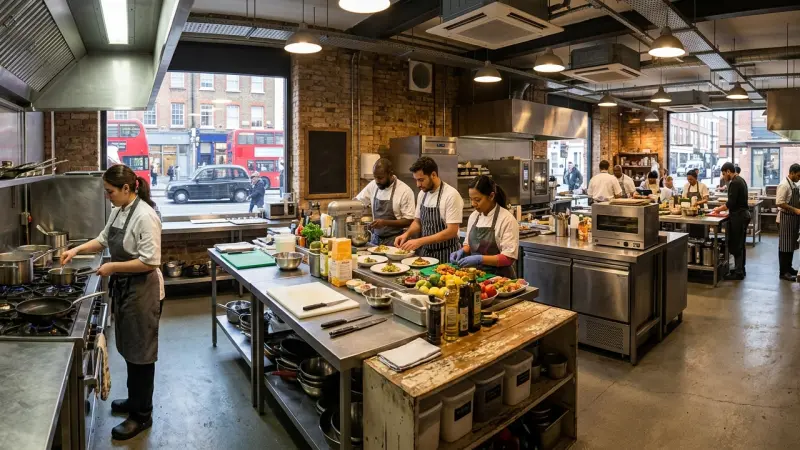 Where to find shared commercial kitchen space in London