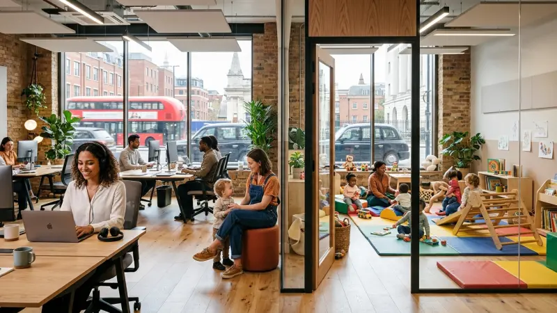 Best coworking spaces with childcare in London