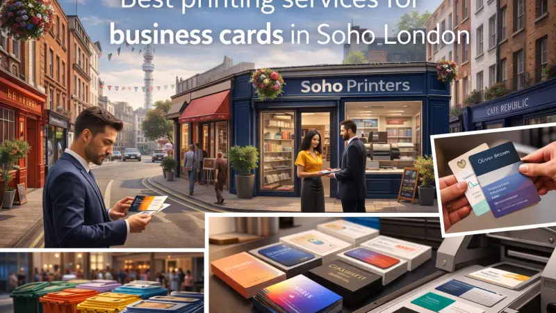 Best printing services for business cards in Soho, london