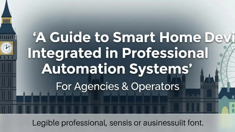 A Guide to Smart Home Devices Integrated in Professional Automation Systems