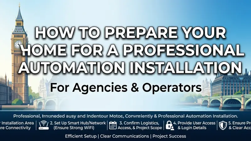 How to Prepare Your Home for a Professional Automation Installation