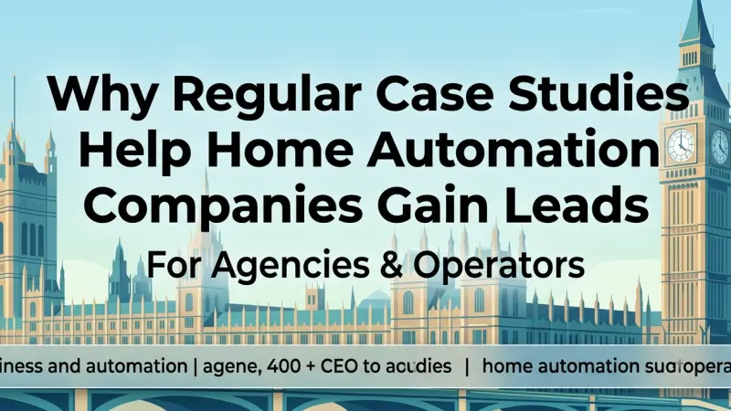 Why Regular Case Studies Help Home Automation Companies Gain Leads