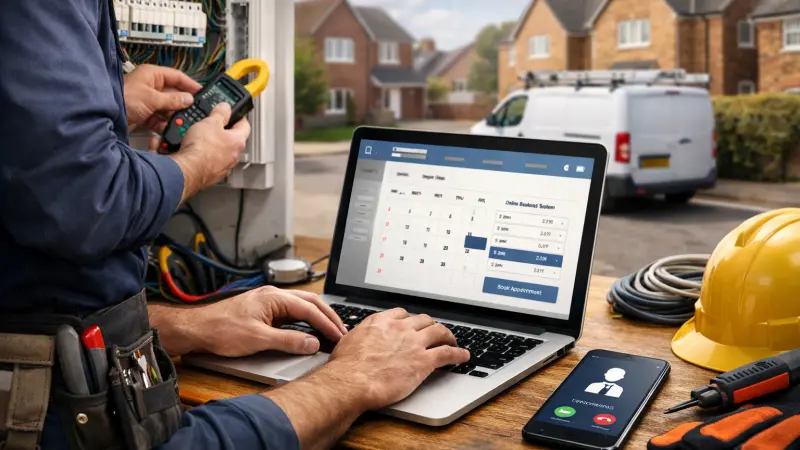 Using Online Booking Systems to Increase Electrical Leads UK