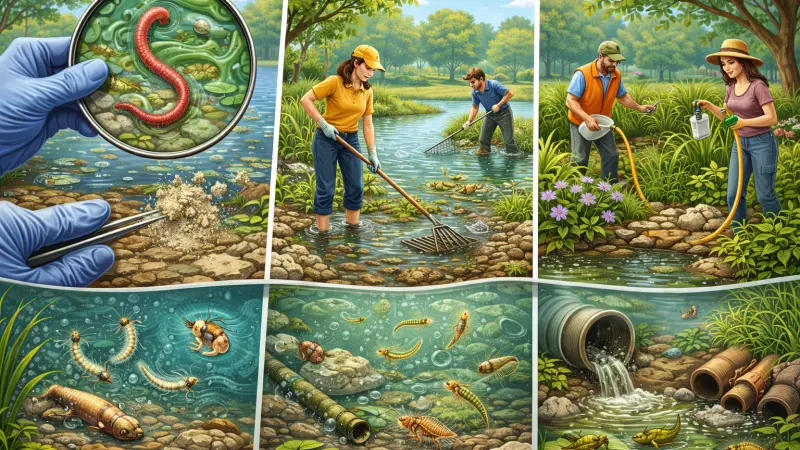 How to Identify and Control Waterborne Worms and Insects