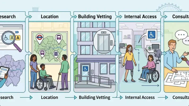 How to find accessible office spaces in London for disabled staff
