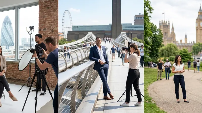 Where to find professional photographers for London headshots
